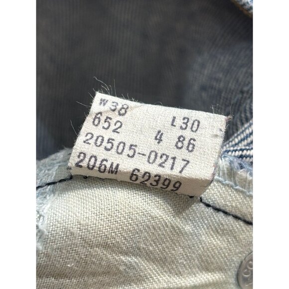 Levi's Jeans 505 Orange Tag Men's W38 L30 Riveted Cotton 1986 VTG 20505-0217 - Picture 4 of 14